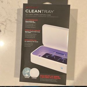 Key smart clean tray uv light sterilization case